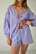 Short Marta Vichy Lavande