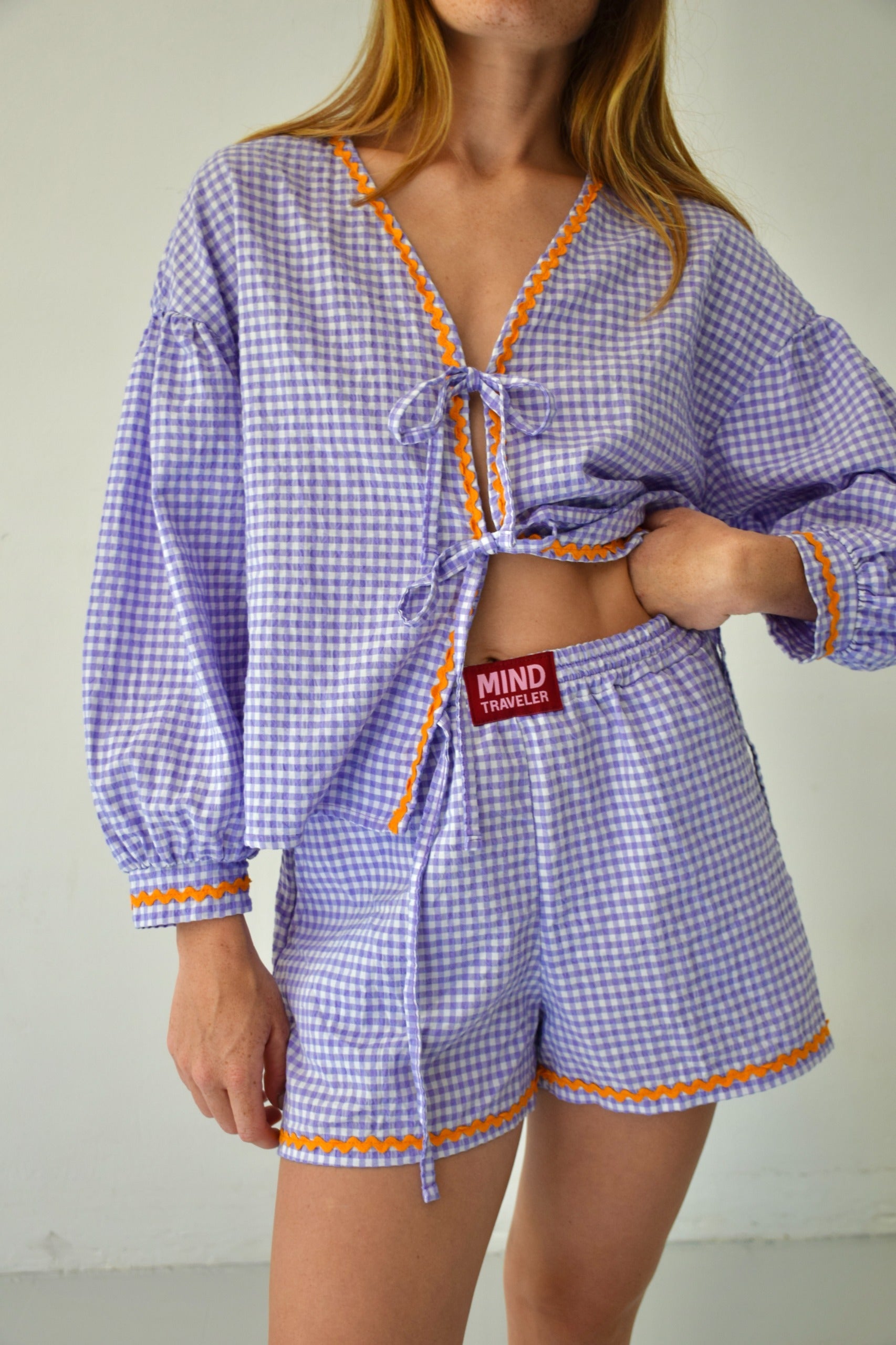 Short Marta Vichy Lavande