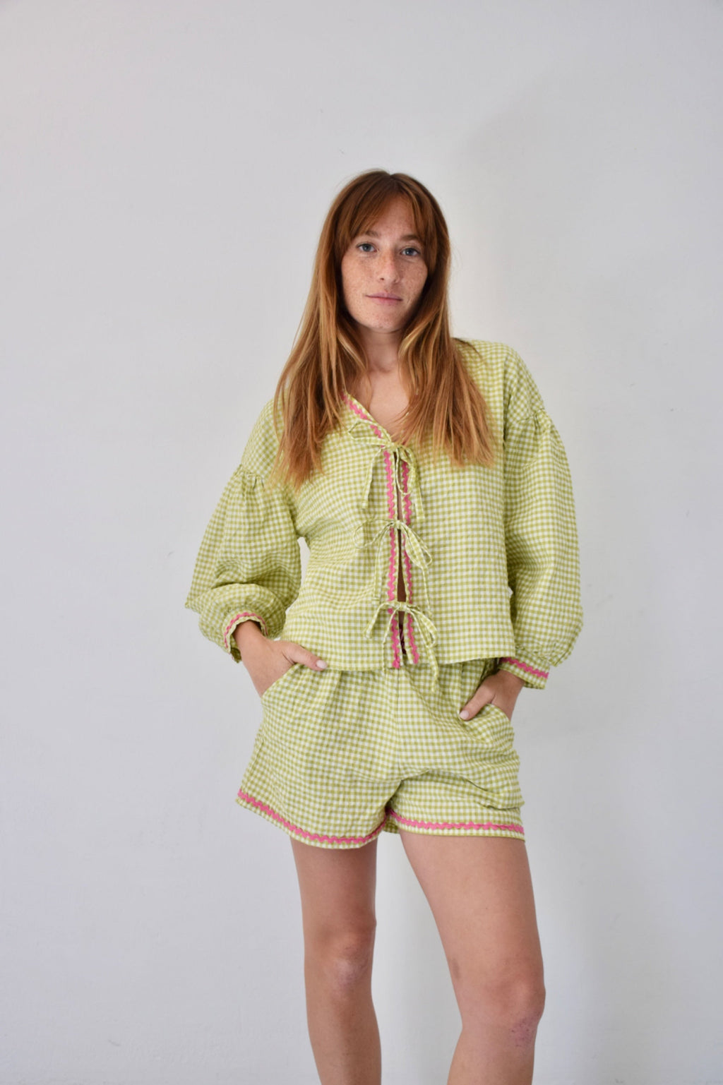Blouse Marta Vichy Vert