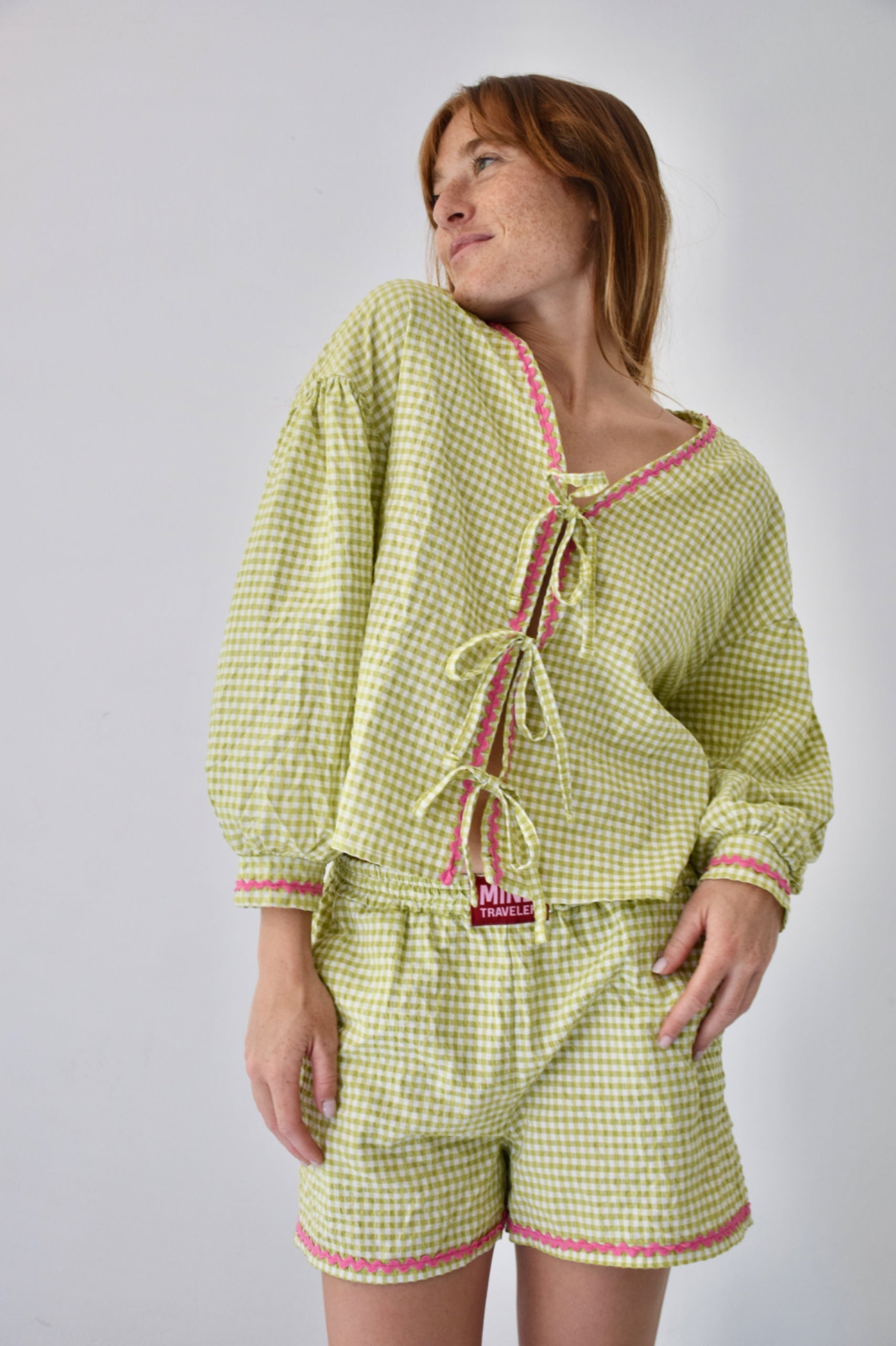 Blouse Marta Vichy Vert