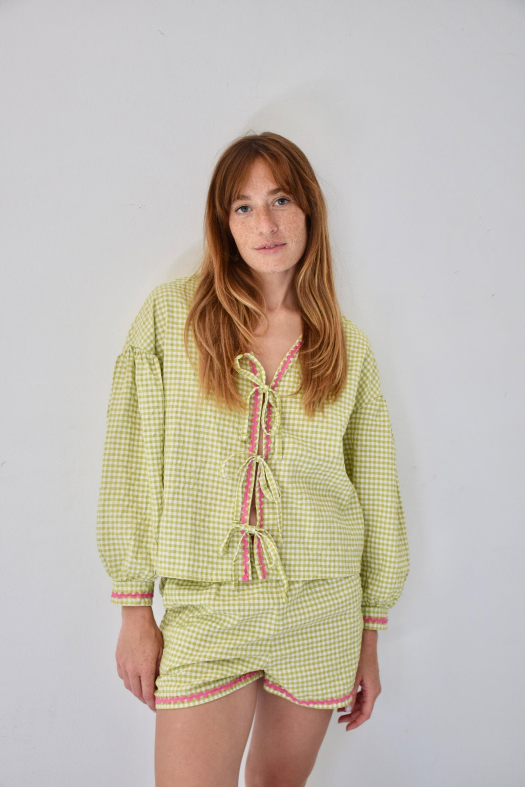 Blouse Marta Vichy Vert