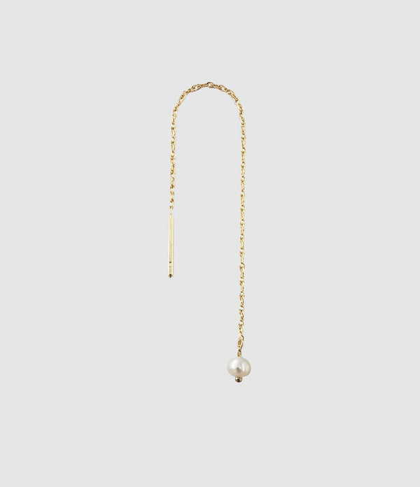 Mon Precieux Gem - Boucle D'Oreille Chaîne Courte Puka Perle D'Eau Douce (Vendue À L'Unité) - Femme