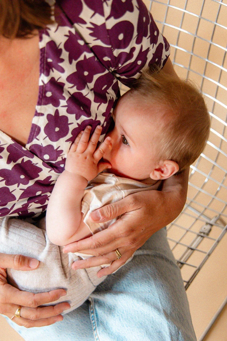 Violette – Le Body De Grossesse Et D’Allaitement Manches Courtes