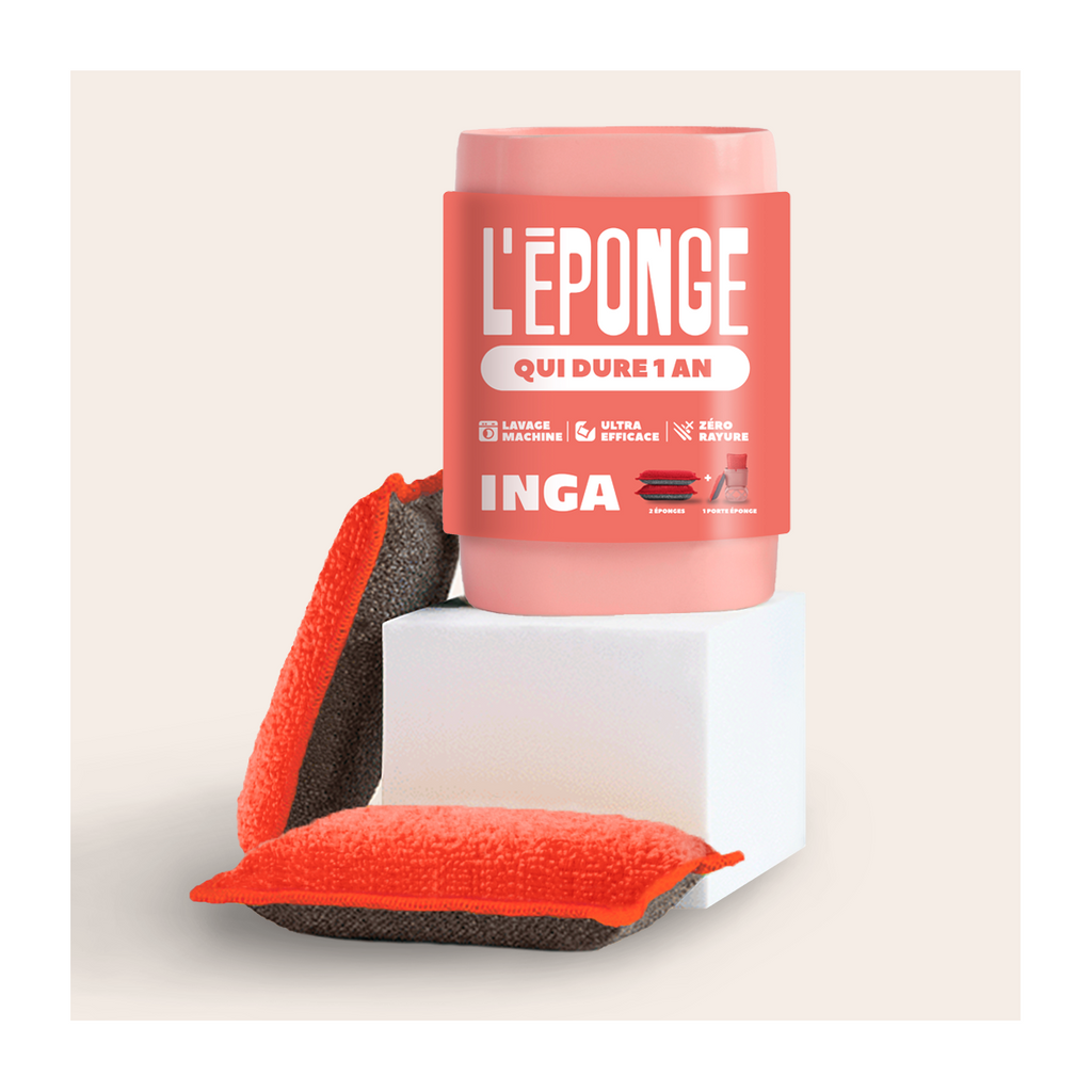 Duo D'Éponges Lavables (avec ou sans support)