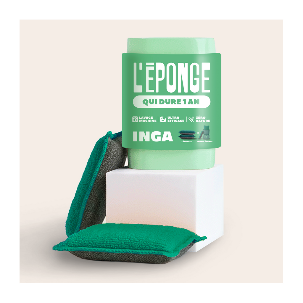 Duo D'Éponges Lavables (avec ou sans support)
