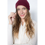 Bonnet Style 2 June Burgundy, 100% Cachemire, 2 Fils, Jersey - Accessoires - Perfect Cashmere - The Bradery