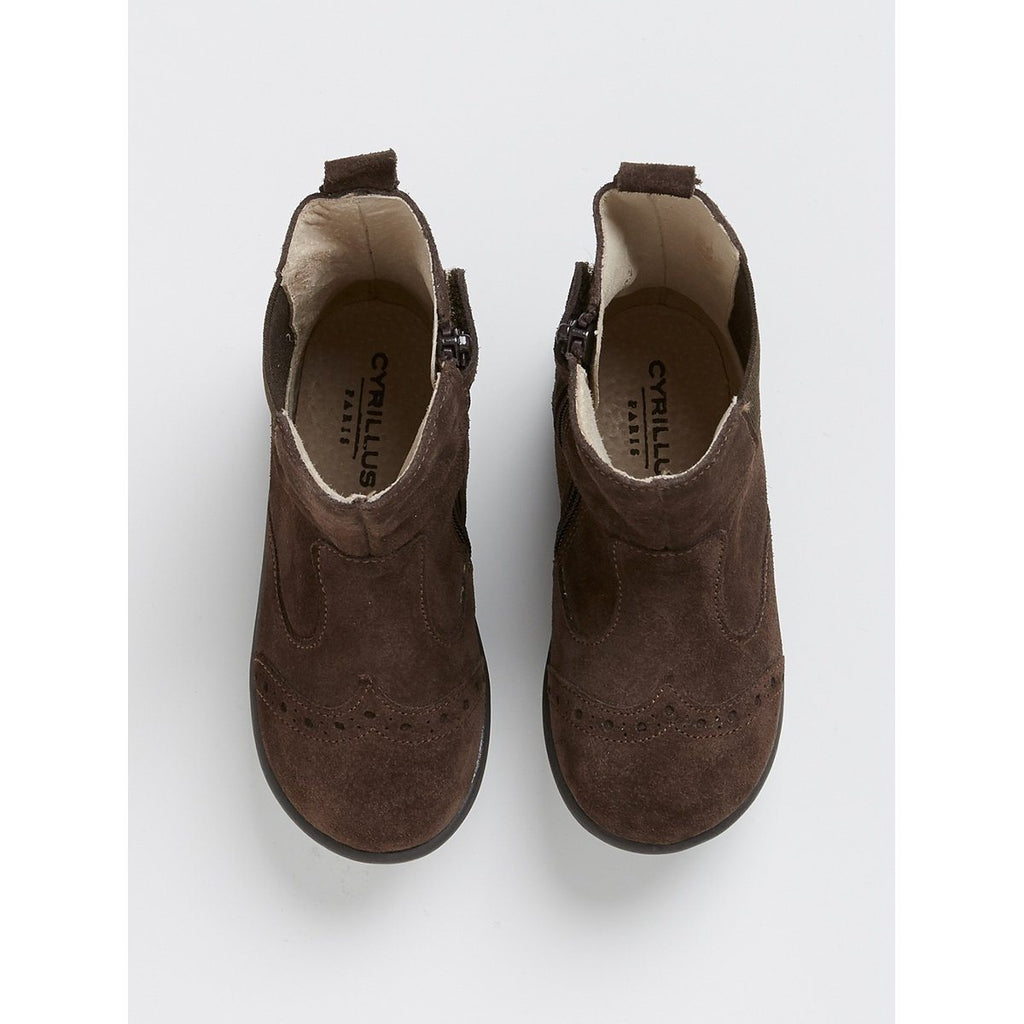 Boots Bout Fleuri - Marron - Bebe CHAUSSURES Cyrillus