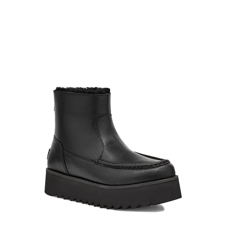 Boots Classic Rising Heel Zip - Noir - Femme - UGG - The Bradery