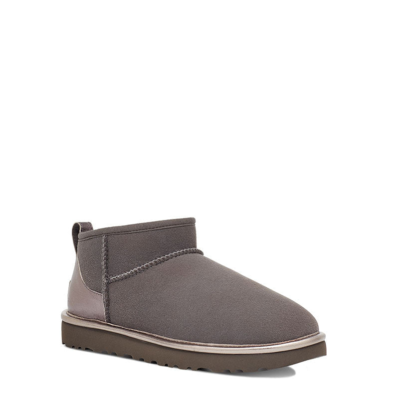 Boots Classic Ultra Mini Shine - Gris - Femme - UGG - The Bradery