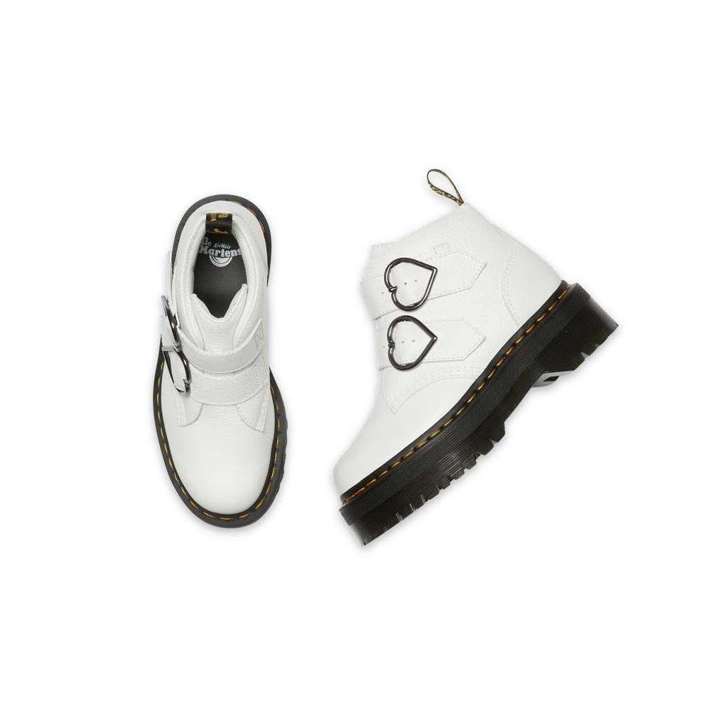 Boots Devon Heart - Blanc - Dr Martens - The Bradery