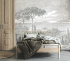 Fresque Bord de Mer - Grisaille