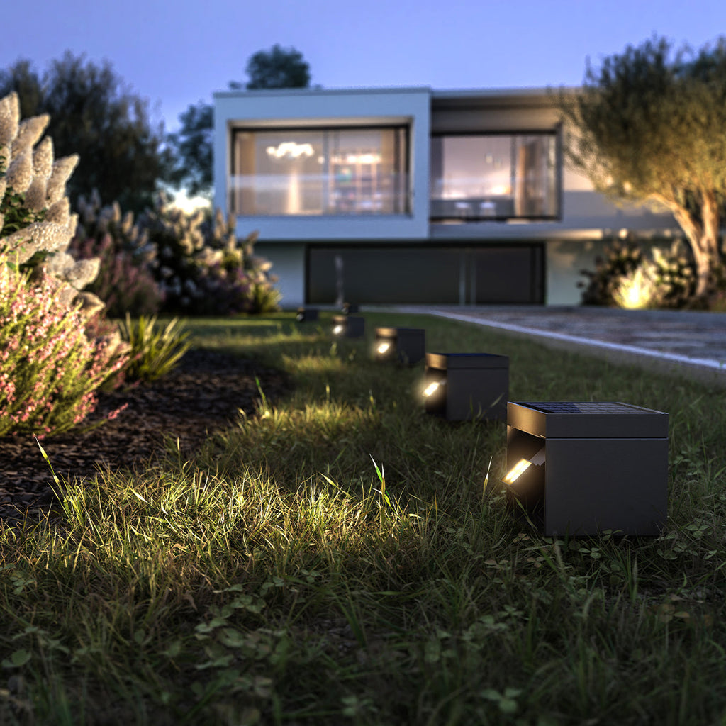 Alea - Borne & Potelet Solaire - Aluminium - Noir