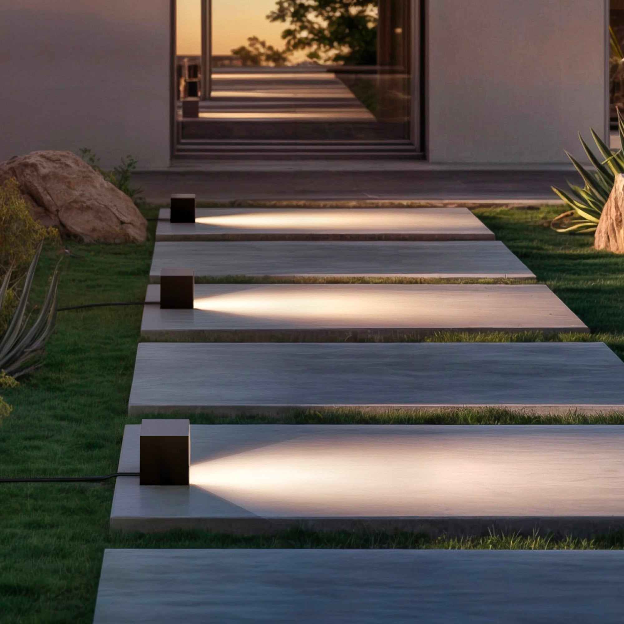Show - Borne & Potelet Solaire - Aluminium - Noir