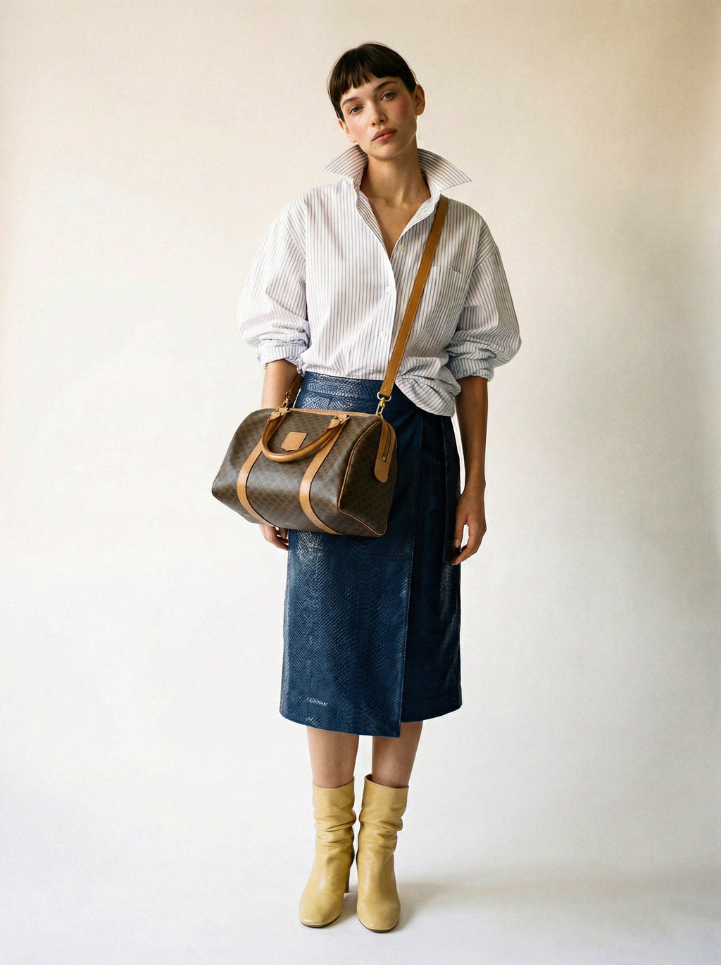 Sac Céline Boston Macadam Bandoulière Vintage