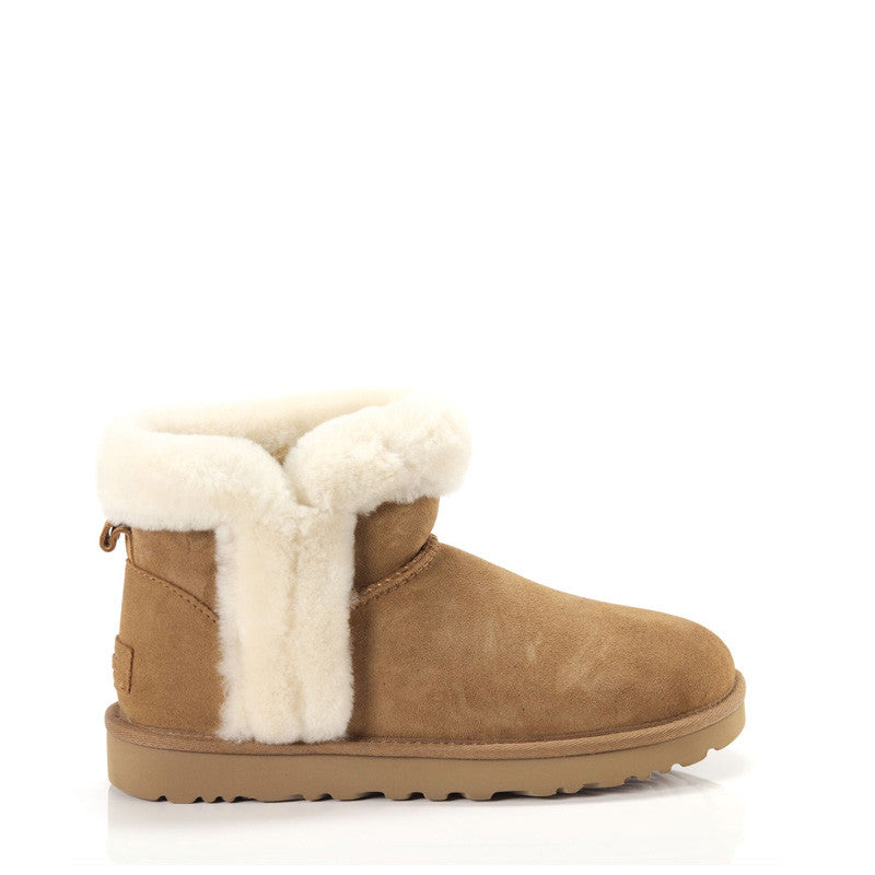 Bottes Ugg Classic Mini Heritage Fluff - Marron - Femme