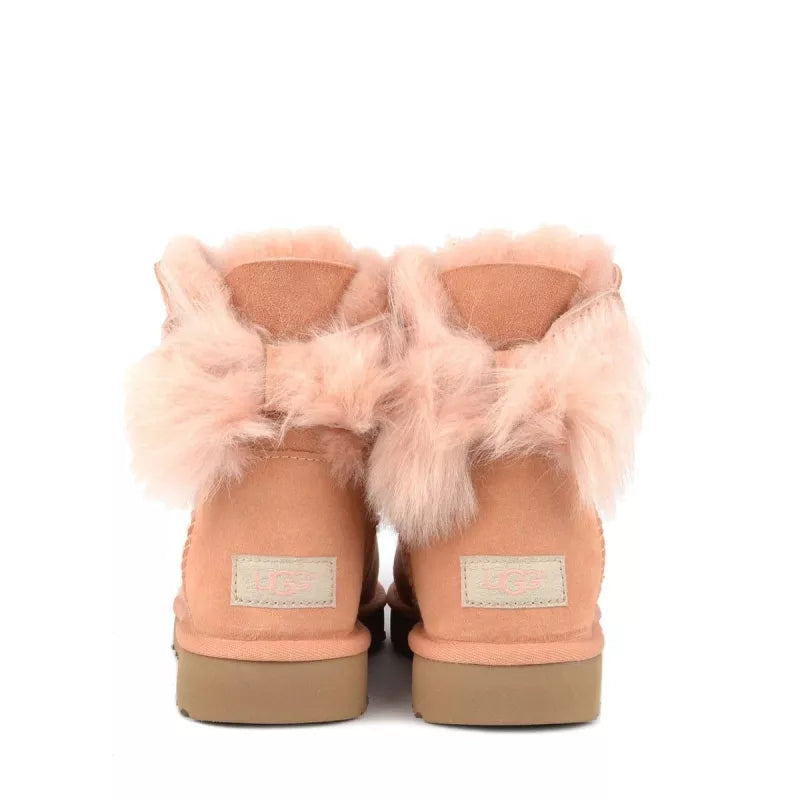 Bottes Fluff Bow Mini - Rose - Femme