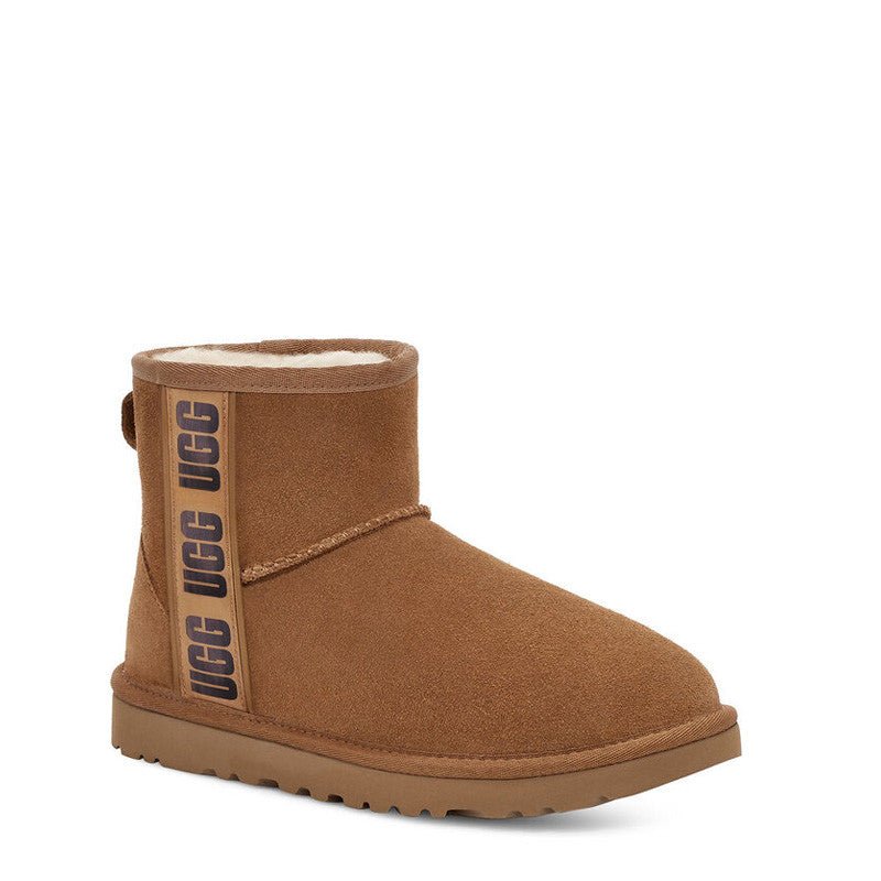 Bottes Classic Mini Side Logo II - Marron - Femme - UGG - The Bradery