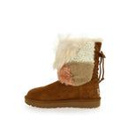 Bottes Classic Short Patchwork Fluff - Beige - Femme - UGG - The Bradery