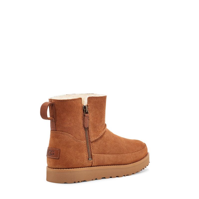 Bottes Classic Zip Mini - Châtaigne - Femme - UGG - The Bradery