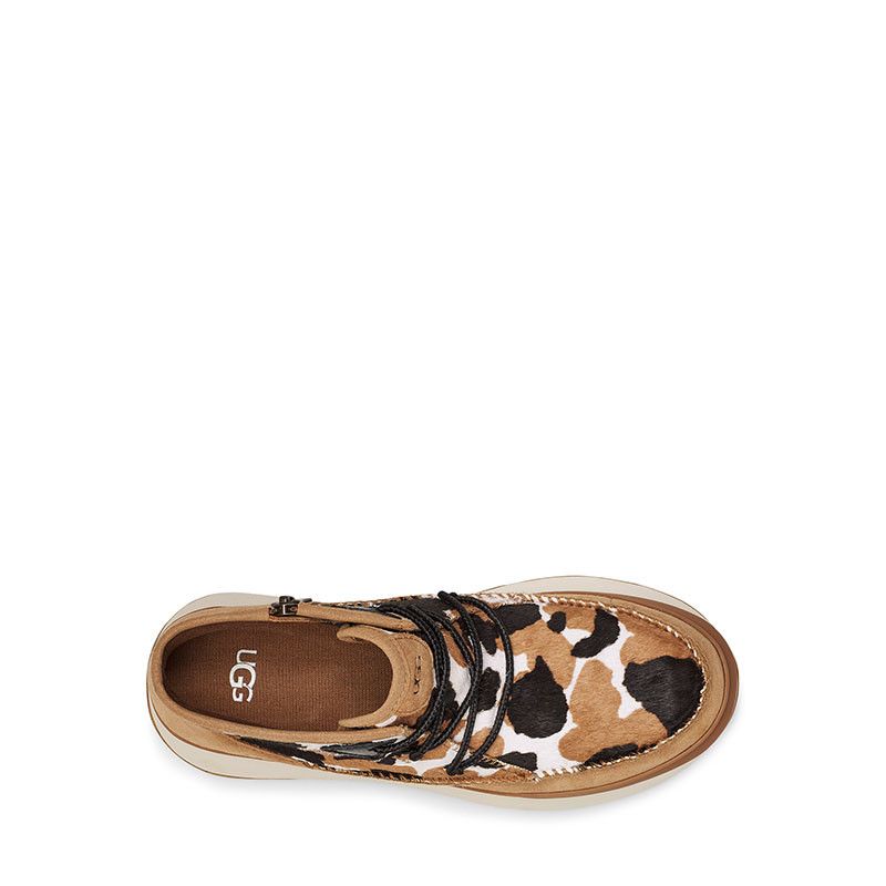 Bottes Marin Bootie Cow Print - Marron - Femme - UGG - The Bradery