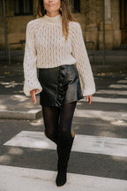 Bottes Orenda Veau Velours - Black - Plume Paris - The Bradery