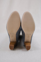 Bottes Orenda Veau Velours - Bleu - Gris - Plume Paris - The Bradery