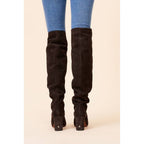 Bottes Violetta - Cafe - Rouje* - The Bradery