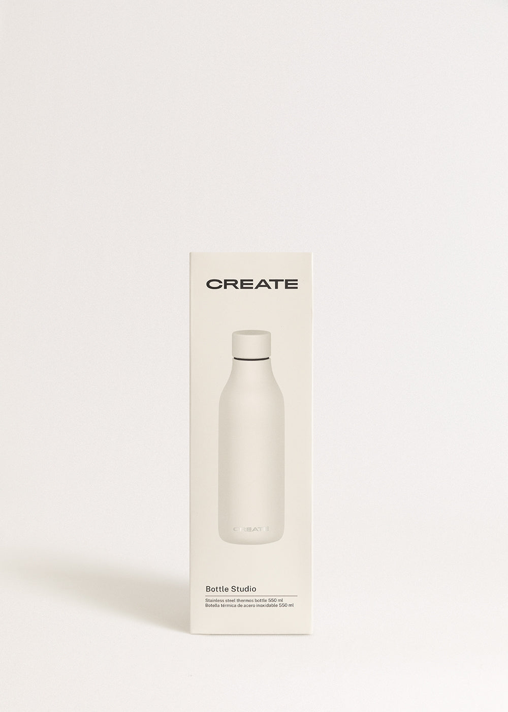 Bottle Studio - Bouteille Thermos En Acier Inoxydable 550Ml - Blanc Cassé