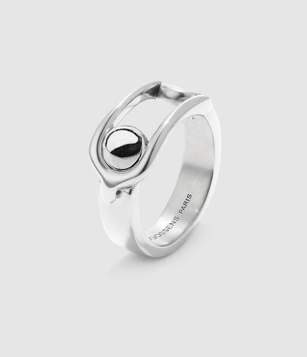 Goossens Paris - Bague Boucle Palladium - Femme