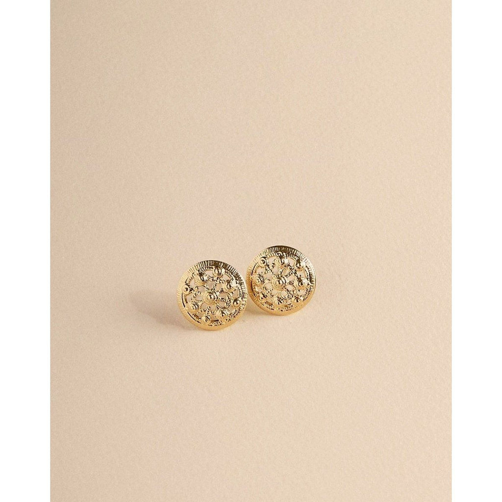 Boucles D’Oreilles Annette Or Jaune - Boucles D’Oreilles - Waekura - The Bradery