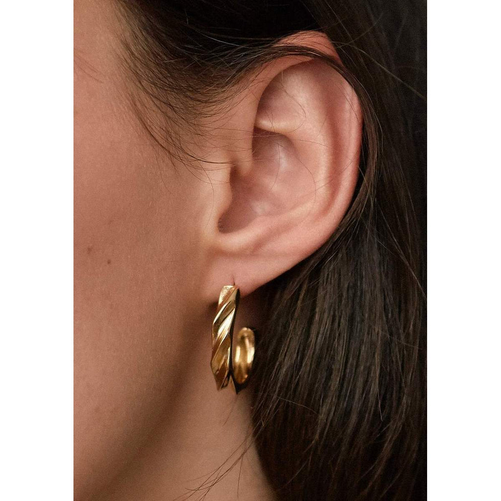 Boucles D’Oreilles Audrey Or Jaune - Boucles D’Oreilles - Waekura - The Bradery