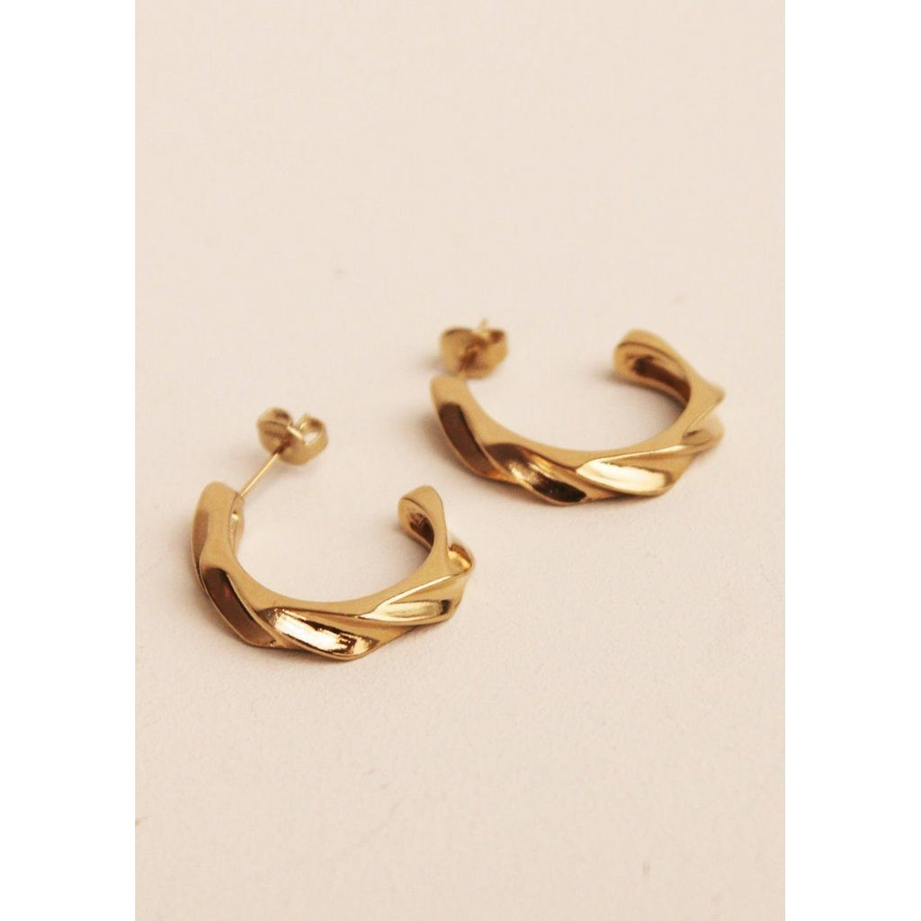 Boucles D’Oreilles Audrey Or Jaune - Boucles D’Oreilles - Waekura - The Bradery