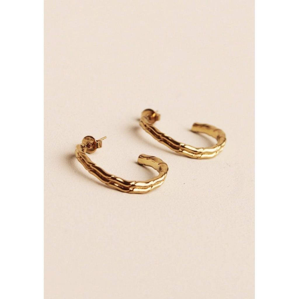 Boucles D’Oreilles Cali Or Jaune - Boucles D’Oreilles - Waekura - The Bradery