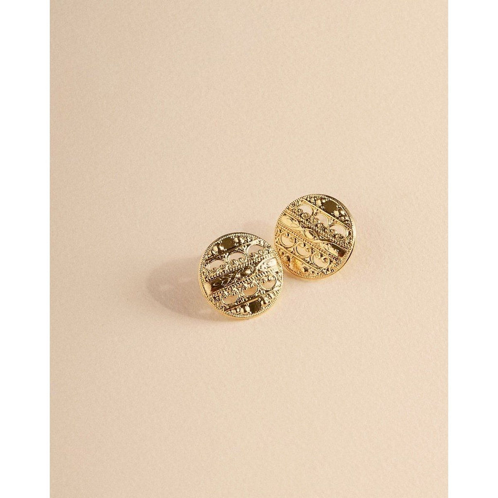 Boucles D’Oreilles Charlotte Or Jaune - Boucles D’Oreilles - Waekura - The Bradery