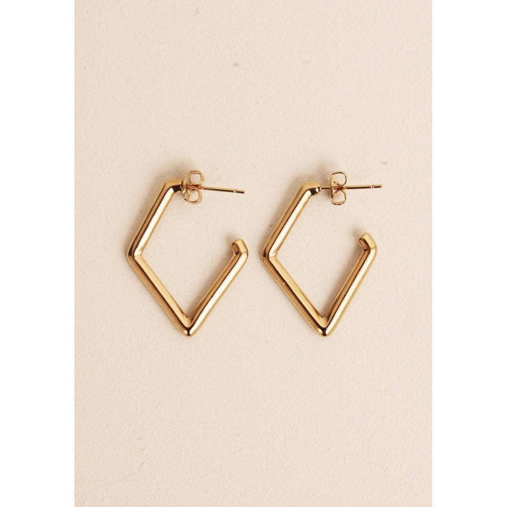 Boucles D’Oreilles Claire Or Jaune - Boucles D’Oreilles - Waekura - The Bradery