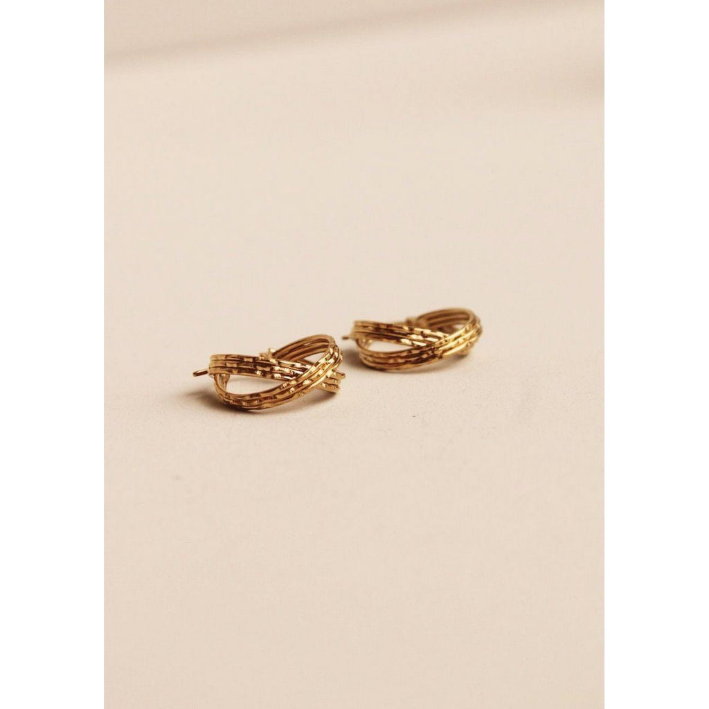 Boucles D’Oreilles Lia Or Jaune - Boucles D’Oreilles - Waekura - The Bradery