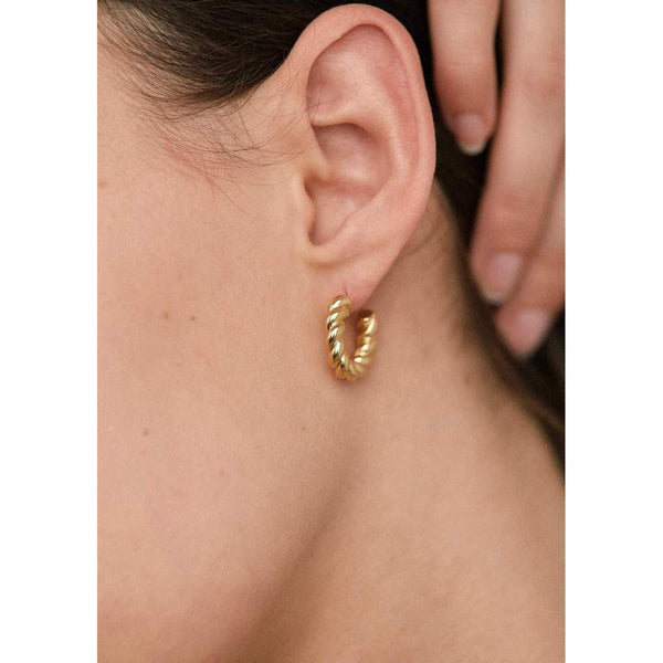 Boucles D’Oreilles Line Or Jaune - Boucles D’Oreilles - Waekura - The Bradery