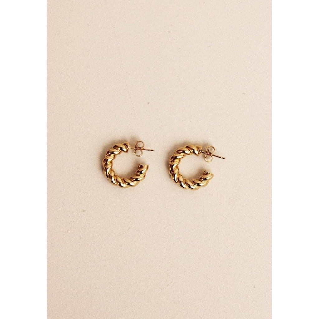 Boucles D’Oreilles Line Or Jaune - Boucles D’Oreilles - Waekura - The Bradery