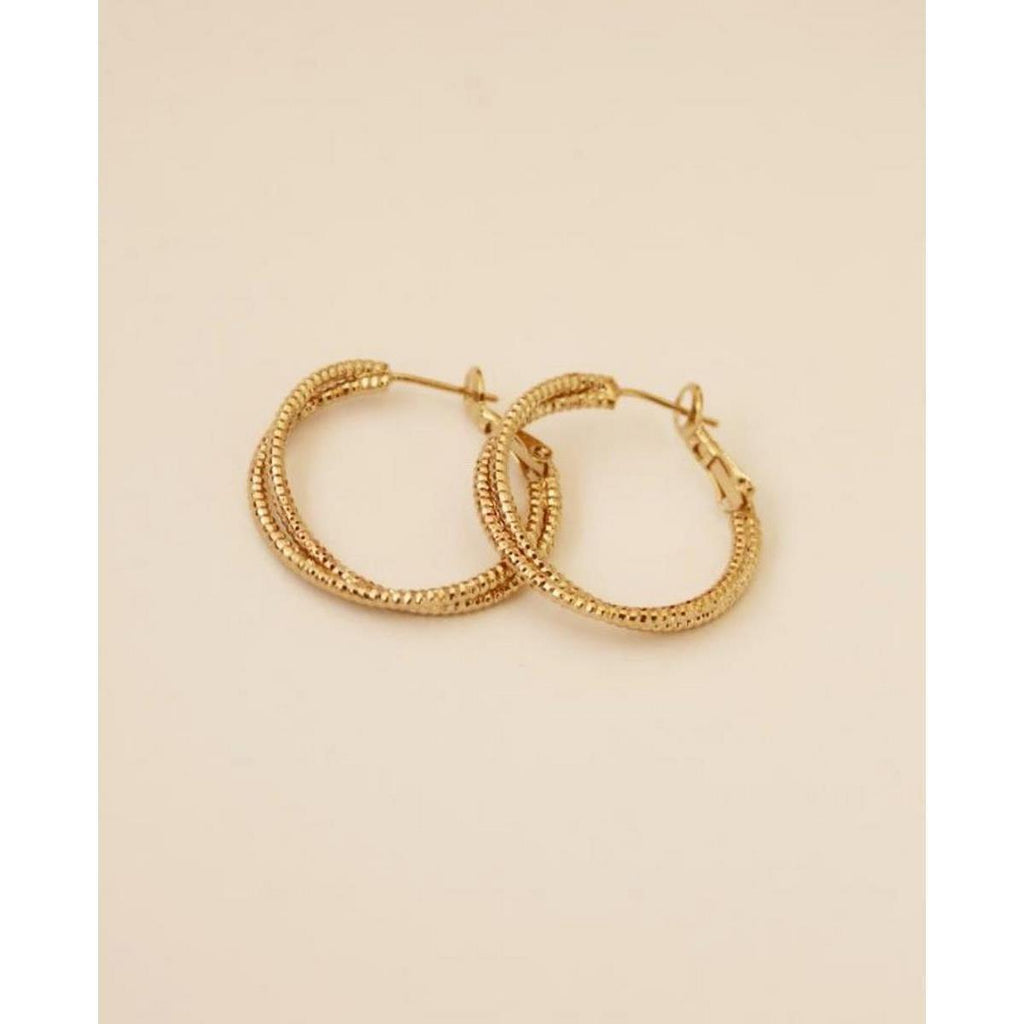 Boucles D’Oreilles Lys Or Jaune - Boucles D’Oreilles - Waekura - The Bradery