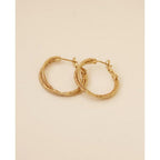 Boucles D’Oreilles Lys Or Jaune - Boucles D’Oreilles - Waekura - The Bradery