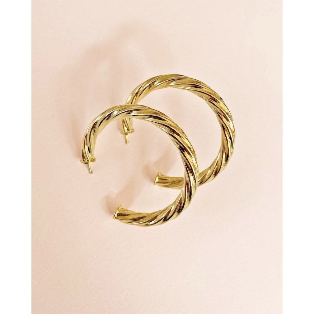 Boucles D’Oreilles Mina Or Jaune - Boucles D’Oreilles - Waekura - The Bradery