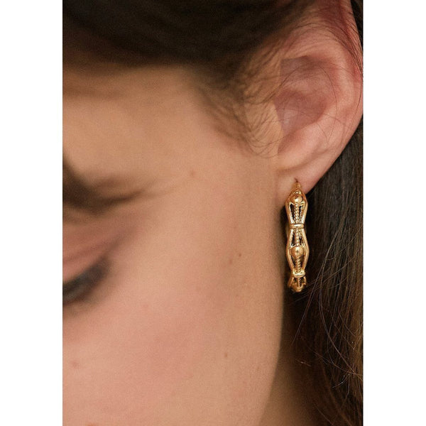 Boucles D’Oreilles Suzy Or Jaune - Boucles D’Oreilles - Waekura - The Bradery