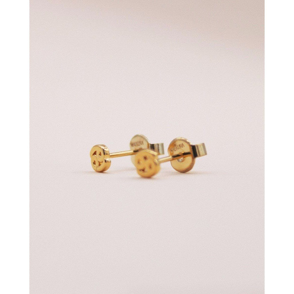 Boucles D’Oreilles Zodiaque Cancer Or Jaune - Boucles D’Oreilles - Waekura - The Bradery