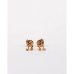 Boucles D’Oreilles Zodiaque Lion Or Jaune - Boucles D’Oreilles - Waekura - The Bradery