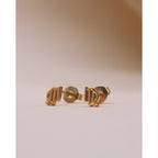 Boucles D’Oreilles Zodiaque Vierge Or Jaune - Boucles D’Oreilles - Waekura - The Bradery