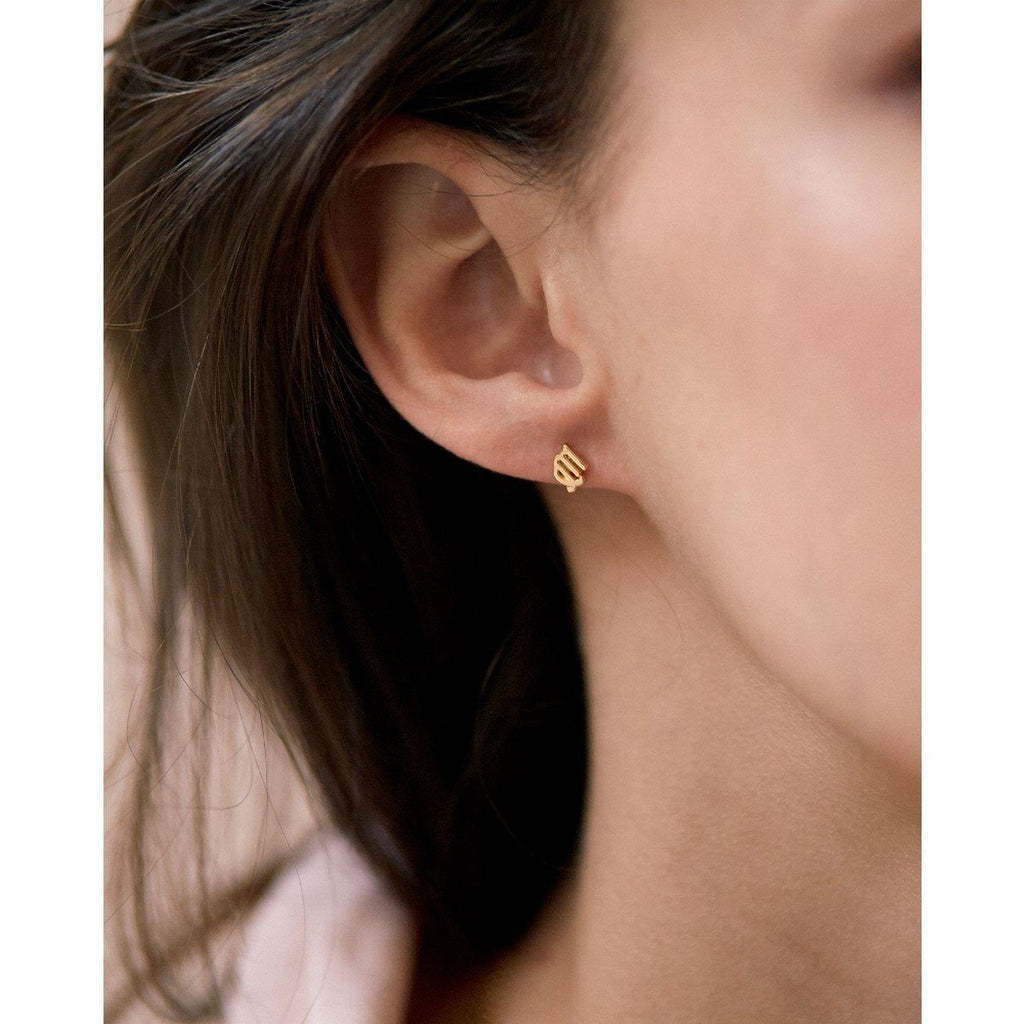 Boucles D’Oreilles Zodiaque Vierge Or Jaune - Boucles D’Oreilles - Waekura - The Bradery