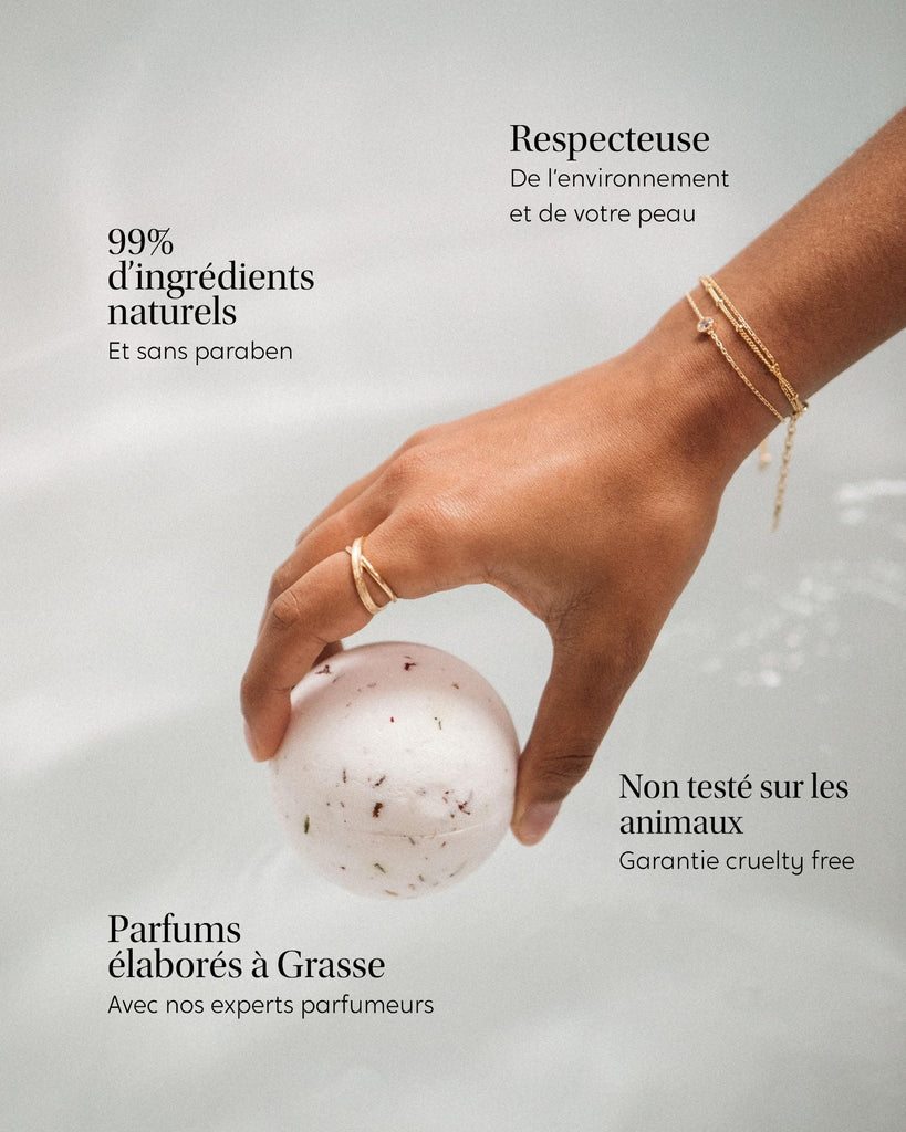 Boules de bain avec bijou - Happy moments - Argent