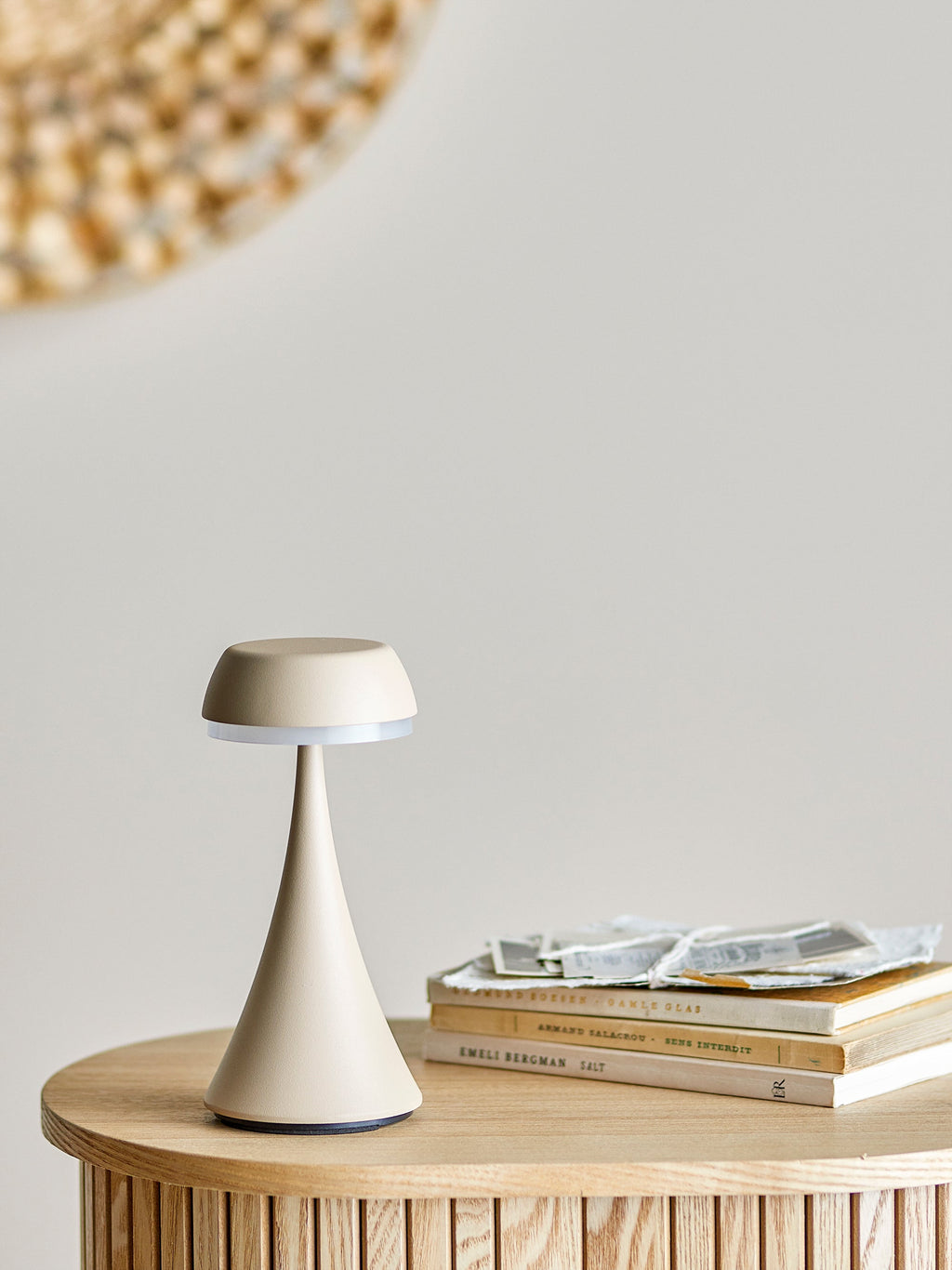 Pepple - Lampe Portable Rechargeable - Naturel - Aluminium