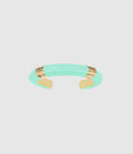 Aurelie Bidermann - Jonc Katt Résine Baby Blue Métal Doré - Femme