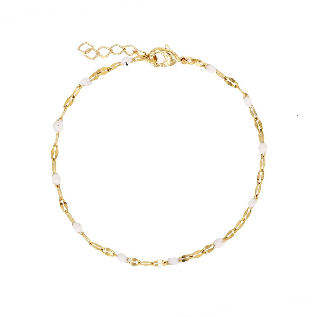 Bracelet Tuttifrutti - Or / Blanc - Nilaï - The Bradery